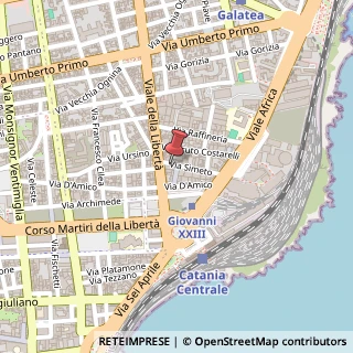 Mappa Via Simeto, 12, 95129 Catania, Catania (Sicilia)