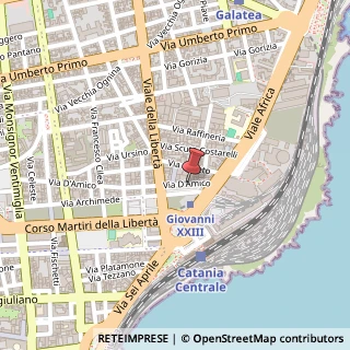 Mappa Via D'Amico, 211, 95129 Catania, Catania (Sicilia)