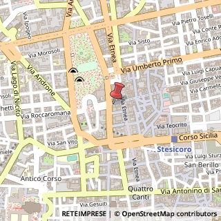 Mappa Via Pacini, 4A-B, 95127 Catania, Catania (Sicilia)