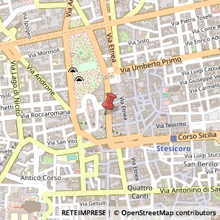 Mappa Via Sant'Euplio, 7, 95124 Catania, Catania (Sicilia)