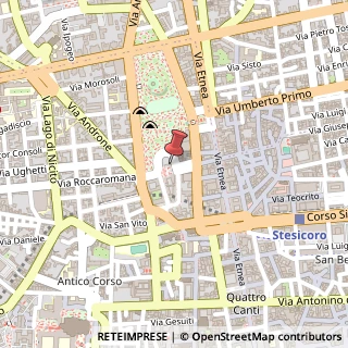 Mappa Via Domenico Cimarosa, 3, 95124 Catania, Catania (Sicilia)