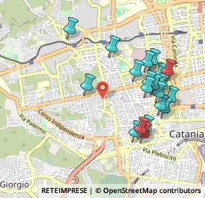 Mappa Via Ammiraglio Caracciolo, 95037 Catania CT, Italia (1.112)