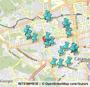 Mappa Via Ammiraglio Caracciolo, 95037 Catania CT, Italia (1.002)