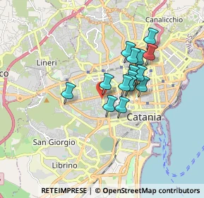 Mappa Via Ammiraglio Caracciolo, 95037 Catania CT, Italia (1.43467)
