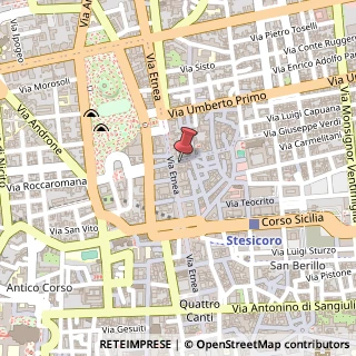 Mappa Via Pacini, 28, 95129 Catania, Catania (Sicilia)