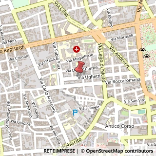 Mappa Via Ughetti, 62, 95124 Catania, Catania (Sicilia)