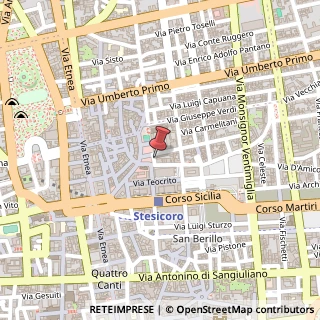 Mappa Piazza Carlo Alberto, 71, 95131 Catania, Catania (Sicilia)
