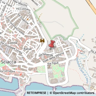Mappa Via Atrio Valverde, 1, 92019 Sciacca, Agrigento (Sicilia)