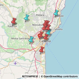 Mappa Via Angelo Mosso, 95123 Catania CT, Italia (7.25154)