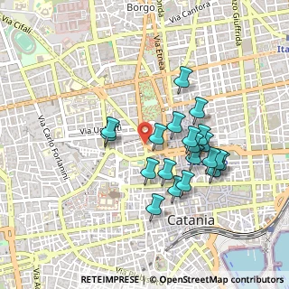Mappa Via Piazza Federica di Svevia, 95124 Catania CT, Italia (0.454)