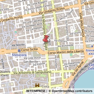Mappa Via Monsignor Ventimiglia, 145, 95131 Catania, Catania (Sicilia)