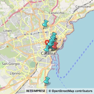 Mappa Via Monte Sant'Agata, 95125 Catania CT, Italia (1.02455)