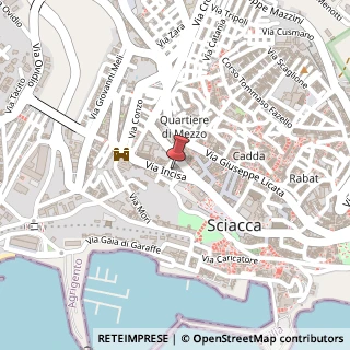 Mappa Via Incisa, 25, 92019 Sciacca, Agrigento (Sicilia)