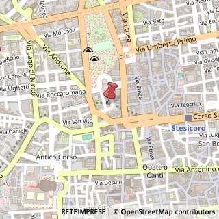 Mappa Via Beato Bernardo, 5, 95124 Catania, Catania (Sicilia)