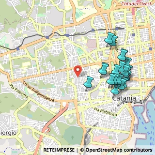 Mappa Via Luigi Mercantini, 95124 Catania CT, Italia (1.2305)