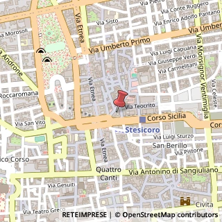 Mappa Via Santa Maria di Betlem, 18, 95131 Catania, Catania (Sicilia)