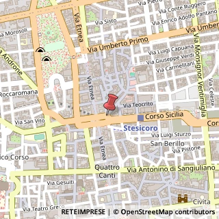 Mappa Piazza Stesicoro, 57, 95131 Catania, Catania (Sicilia)