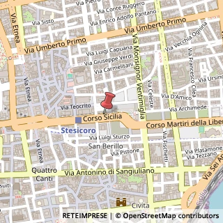 Mappa Corso Sicilia, 56, 95131 Catania, Catania (Sicilia)
