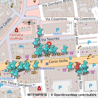 Mappa Via Teocrito, 95131 Catania CT, Italia (0.06071)