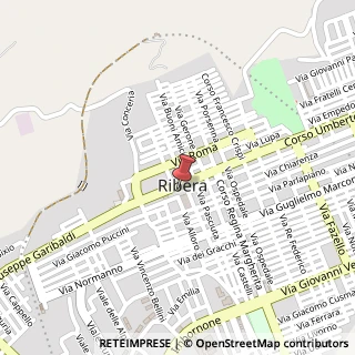 Mappa Corso Umberto I, 30, 92016 Ribera, Agrigento (Sicilia)