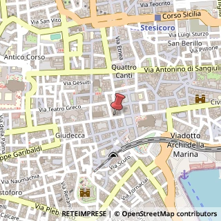 Mappa Via Vittorio Emanuele II, 214, 95124 Catania, Catania (Sicilia)