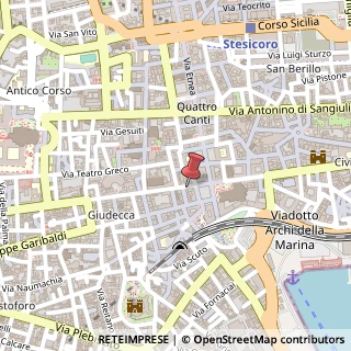 Mappa Via Vittorio Emanuele II, 177, 95124 Catania, Catania (Sicilia)