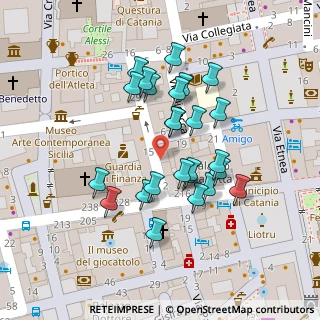 Mappa Via Erasmo Merletta, 95124 Catania CT, Italia (0.0552)