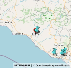Mappa Via Parlapiano, 92016 Ribera AG, Italia (39.39818)