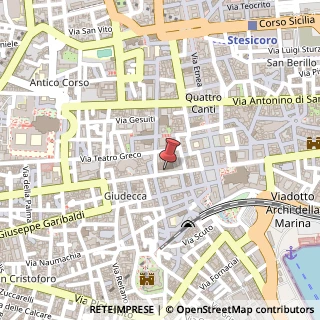 Mappa Via Vittorio Emanuele II,  236, 95124 Catania, Catania (Sicilia)