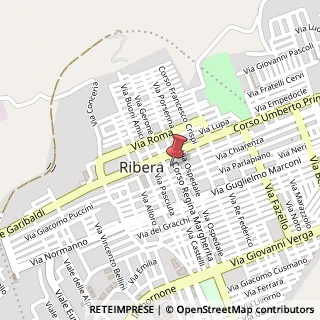 Mappa Corso Margherita, 230, 92016 Ribera, Agrigento (Sicilia)