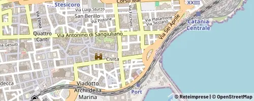 Mappa Katania