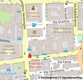 Mappa Via Spadaccini, 95131 Catania CT, Italia (0.07692)