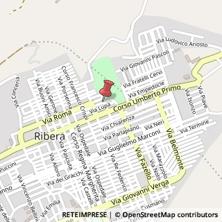 Mappa Via Pellegrini, 90, 92016 Ribera AG, Italia, 92016 Ribera, Agrigento (Sicilia)