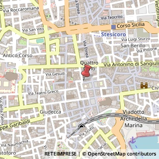 Mappa Via Loggia dei Mercanti, 7, 95124 Catania, Catania (Sicilia)