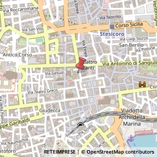 Mappa Piazza Santa Nicolella, 8, 95124 Catania, Catania (Sicilia)