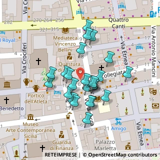 Mappa Via S. Giuseppe Al Duomo, 95124 Catania CT, Italia (0.05038)