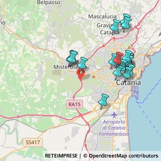 Mappa Tangenziale di Catania, 95045 Misterbianco CT, Italia (4.69611)