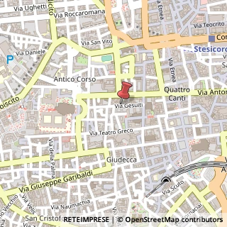 Mappa Via Gesuiti, 30, 95124 Catania, Catania (Sicilia)