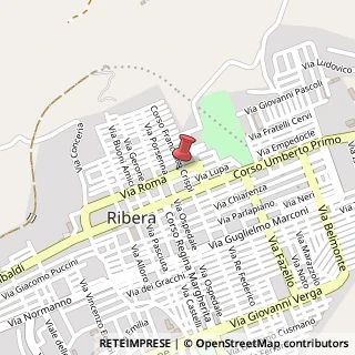 Mappa Via Roma, 99, 92016 Ribera, Agrigento (Sicilia)