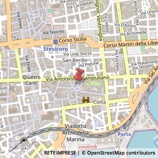 Mappa Piazza Vincenzo Bellini, 8, 95131 Catania, Catania (Sicilia)