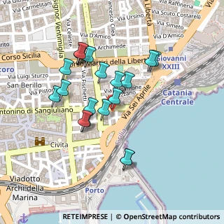 Mappa Via Litterio, 95131 Catania CT, Italia (0.2375)