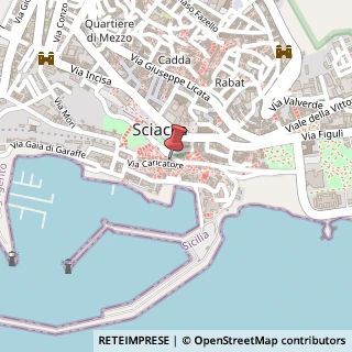 Mappa Via Caricatore, 34, 92019 Sciacca, Agrigento (Sicilia)