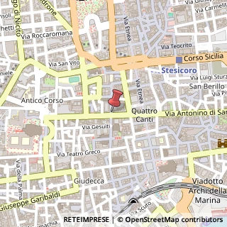 Mappa Via Crociferi, 42, 95124 Catania, Catania (Sicilia)