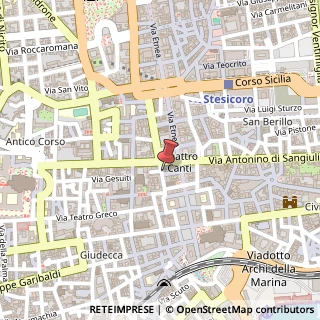 Mappa Via Biscari,  20, 95124 Catania, Catania (Sicilia)