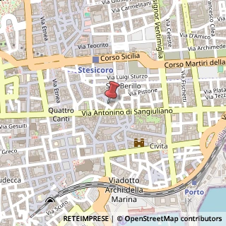 Mappa Via Coppola, 24, 95131 Catania, Catania (Sicilia)