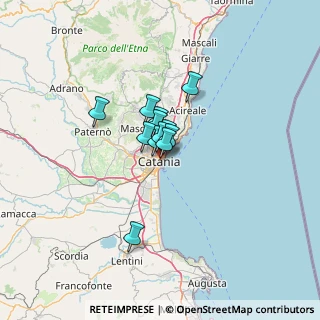 Mappa Via Michele Rapisardi, 95131 Catania CT, Italia (7.33333)
