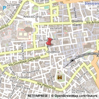 Mappa Via Vittorio Emanuele II, 277, 95124 Catania, Catania (Sicilia)