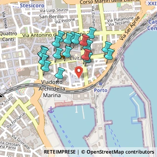 Mappa Via Billotta, 95131 Catania CT, Italia (0.2415)