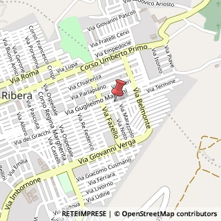 Mappa Via Termine, 142, 92016 Ribera, Agrigento (Sicilia)
