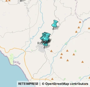 Mappa Via Fazello, 92016 Ribera AG, Italia (2.10833)